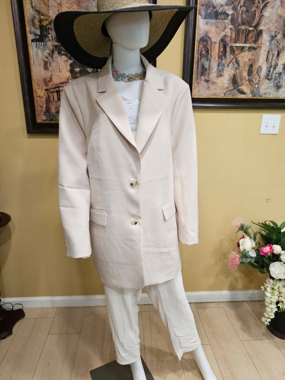 Walter Baker Blazer, Kira Blazer, size XL, color Bone
